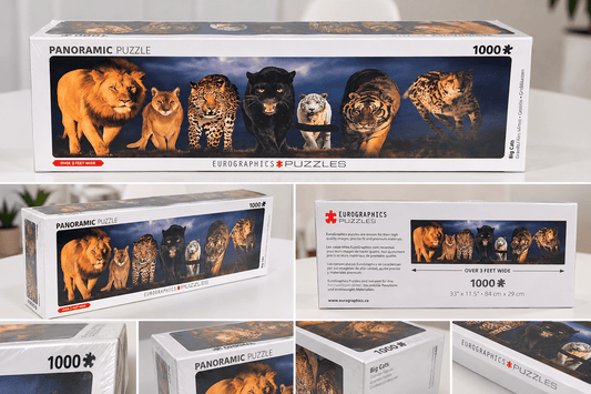 Rompecabezas Panorámico Grandes Felinos EuroGraphics | 1000 Piezas - Maylen Select