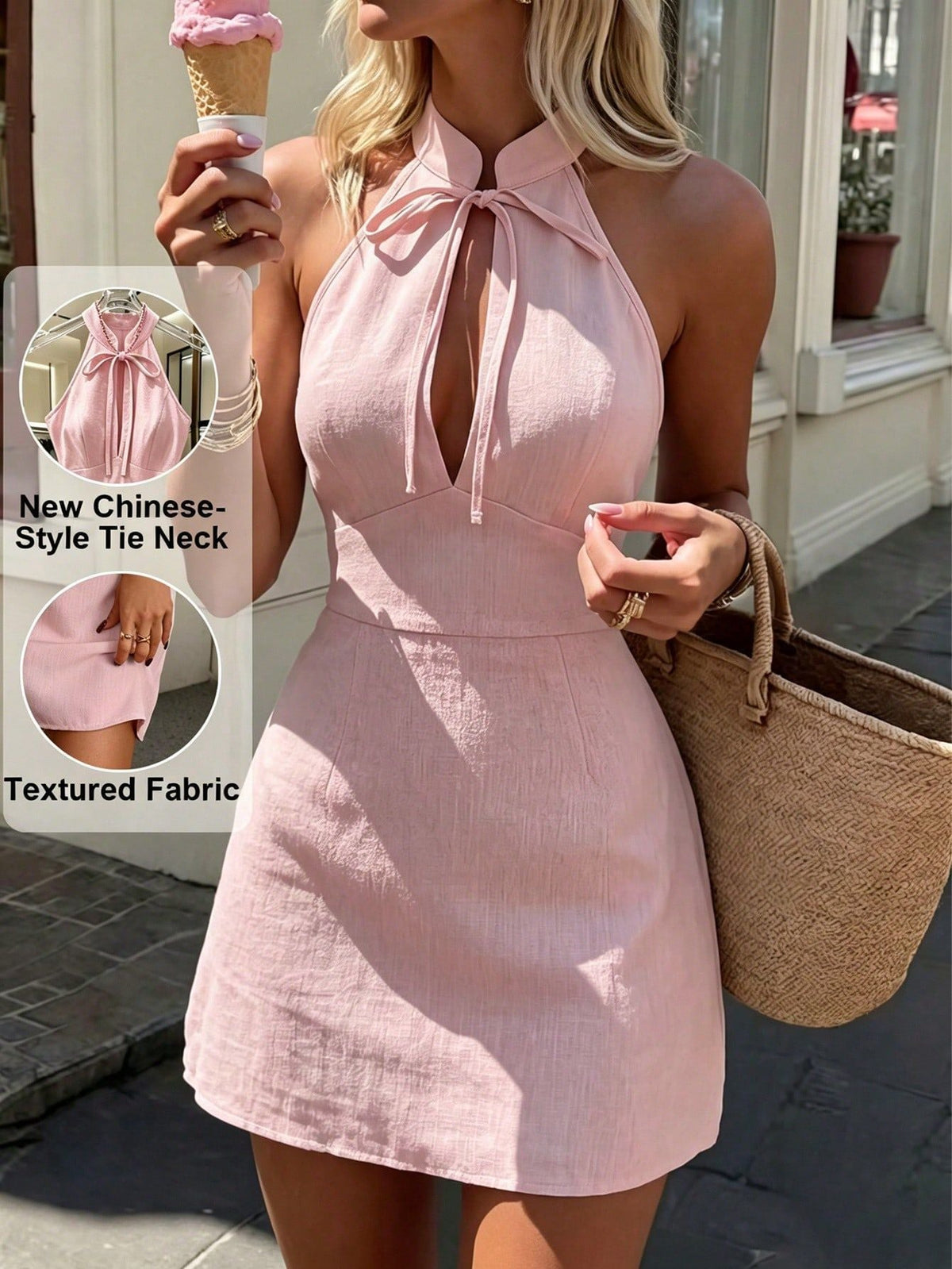 Vestido Halter Espalda Descubierta - Maylen Select