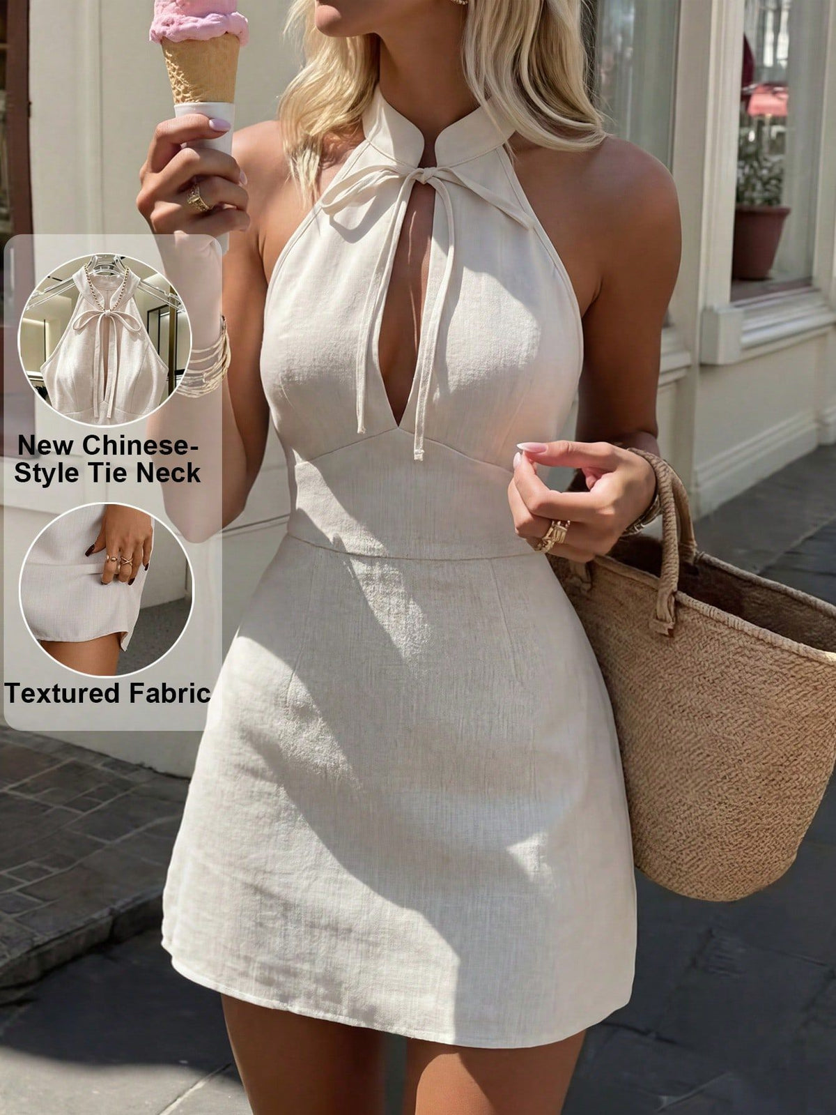 Vestido Halter Espalda Descubierta - Maylen Select